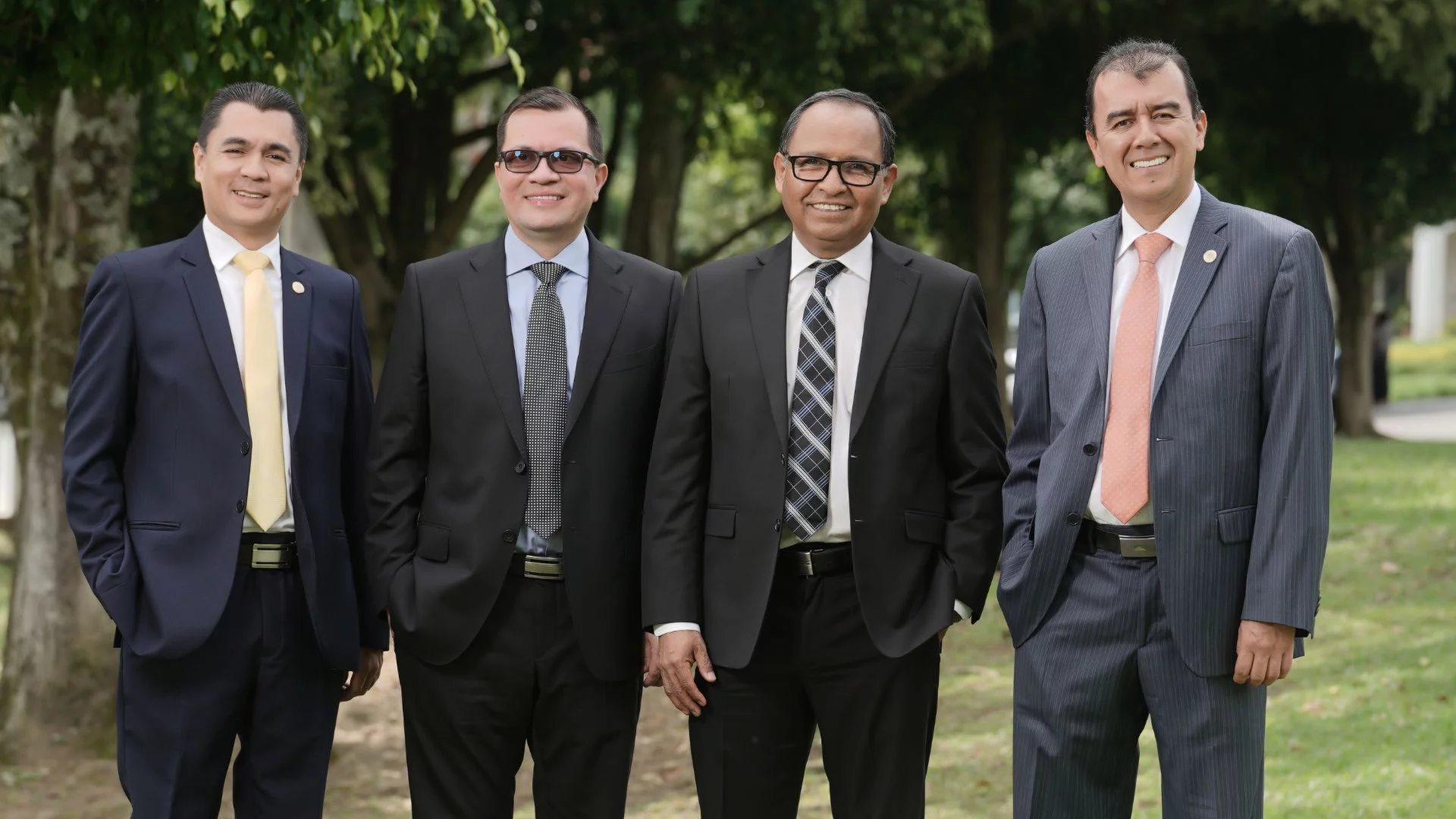 El rector de la UNAC Juan Choque Fernandez junto a los vicerrectores quienes conforman la planta administrativa 2024