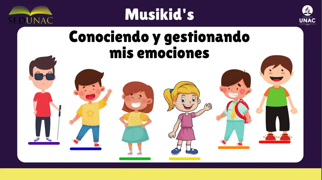 Portada Musikids conociendo y gestionando mis emociones Editorial UNAC